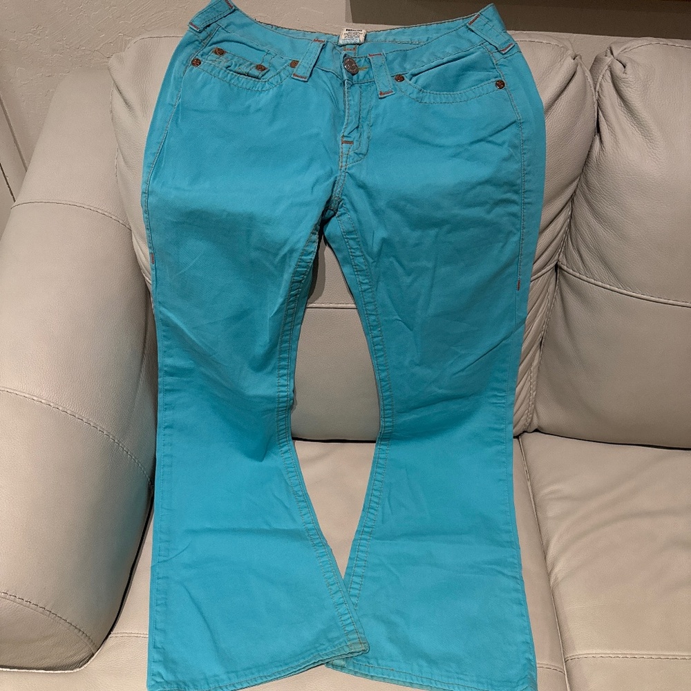True Religion Turquoise Pants